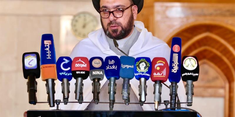 خطيب الكوفة يدعو الى تشريع قانون يجرم المنهج “الارهابي البعثي الصدامي”