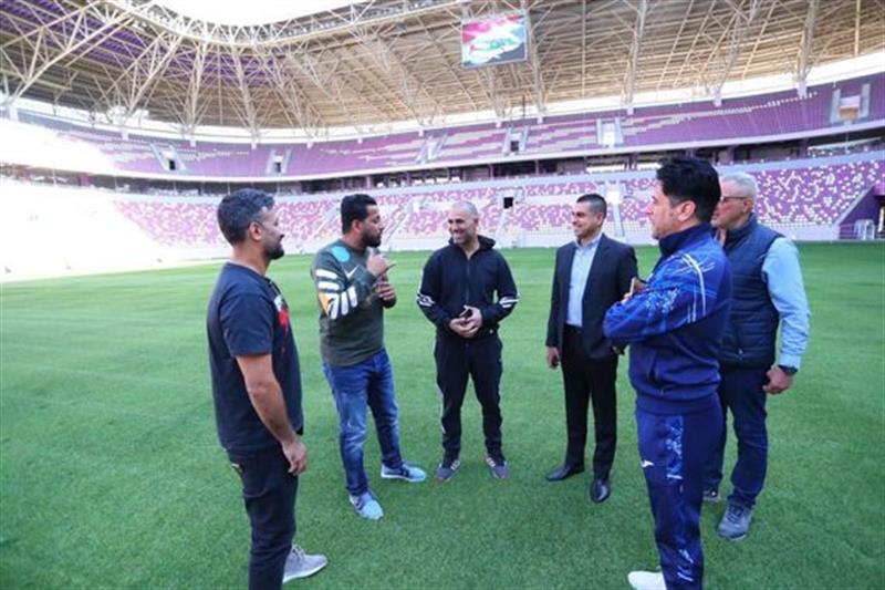 المباشرة بتهيئة ملعب المدينة لاحتضان مواجهة الاولمبي ونظيره الإيراني