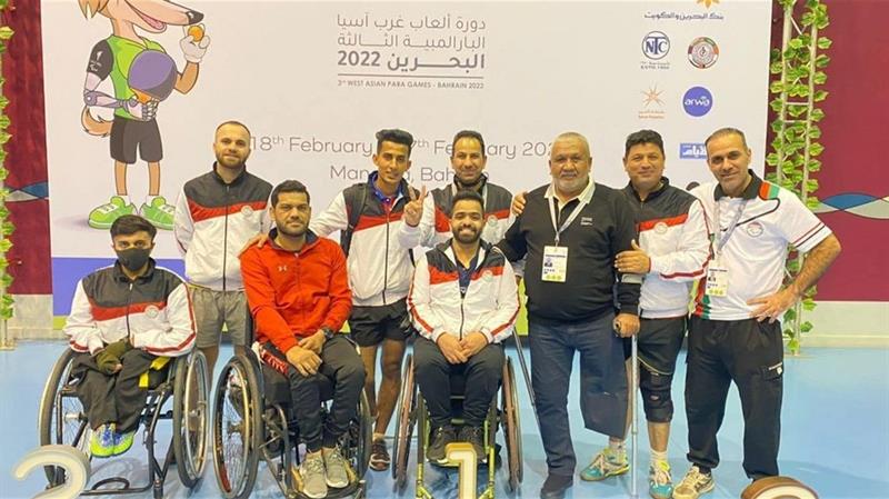 تسعة اوسمة ملونة لبعثة البارالمبية في بطولة غرب اسيا