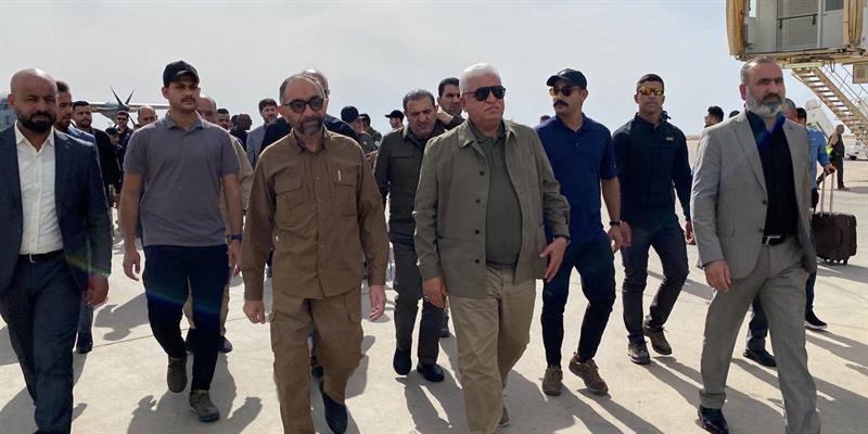 الفياض يعقد اجتماعاً مع قيادات الحشد لبحث الأوضاع الأمنية في محافظة البصرة