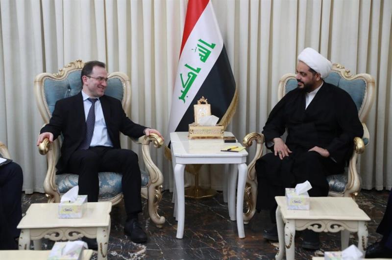 الشيخ الخزعلي والسفير والايطالي يبحثان رؤى الإطار التنسيقي للخروج من الإنسداد السياسي
