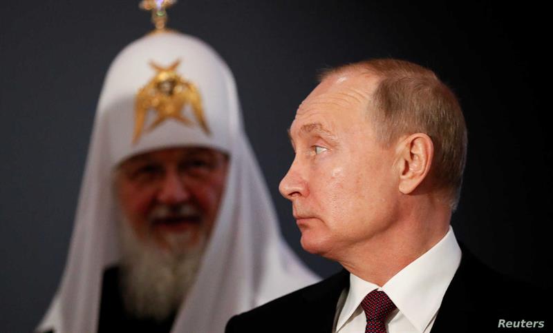 المفوضية الأوربية تقترح معاقبة رئيس الكنيسة الأرثوذكسية البطريرك كيريل.. حليف بوتن